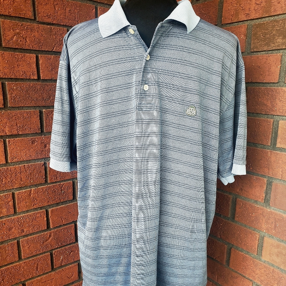 Brooks Brothers Polo Shirt, Blue, Men's L
